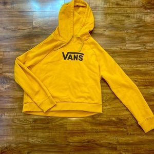 A yellow vans hoodie size small in womens. Comfortable and cute!